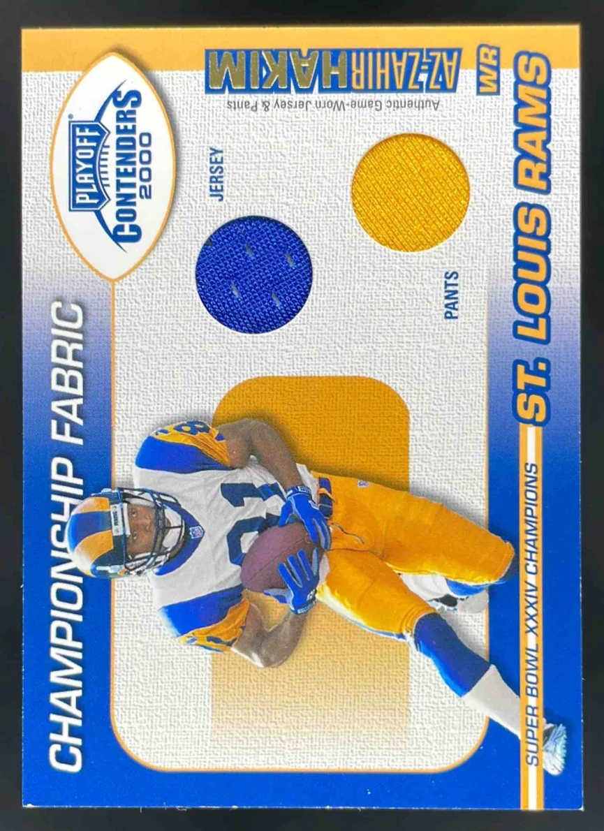 2000 Playoff Contenders Championship Fabric #CF 21 Az-Zahir Hakim /100