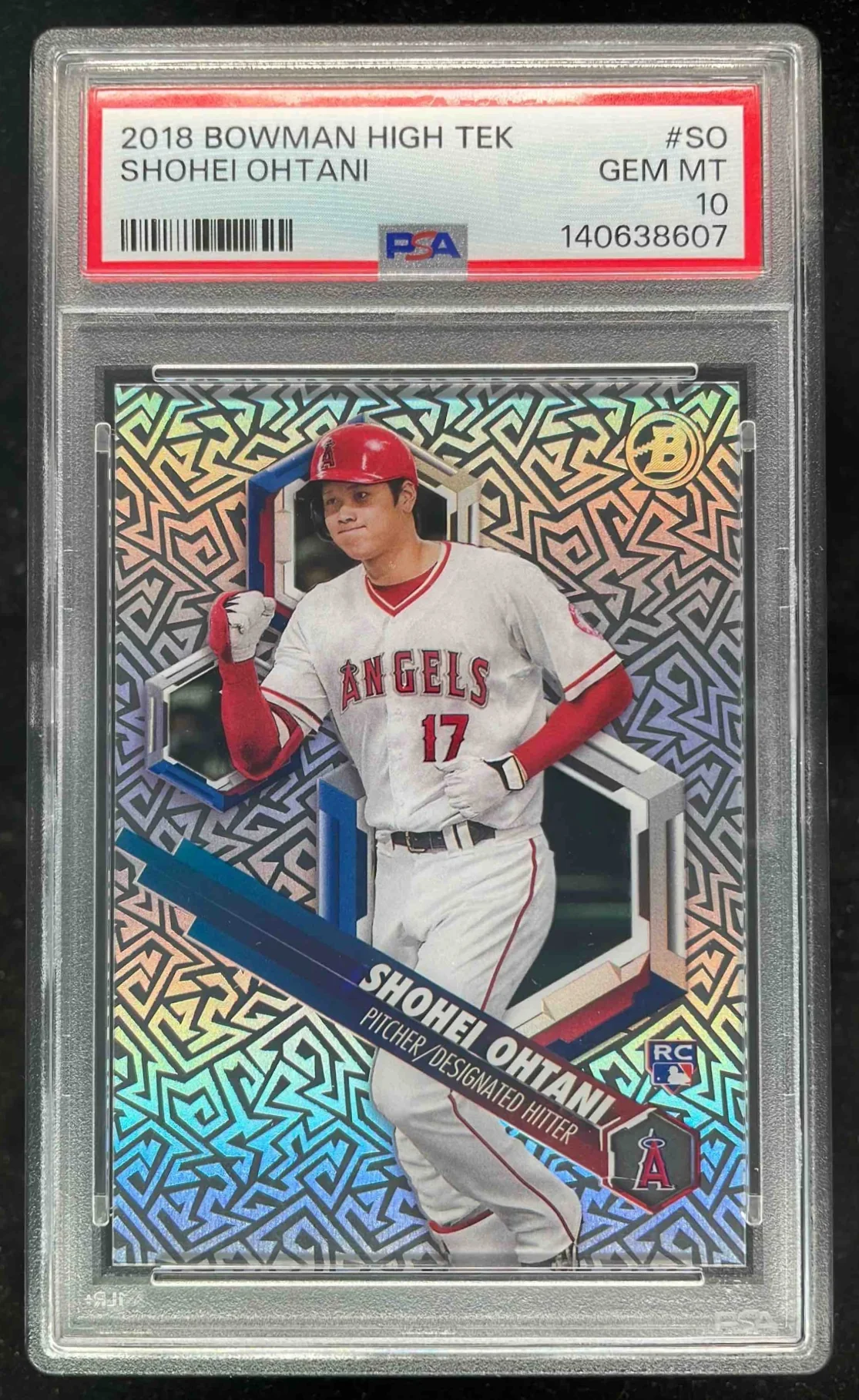2018 Bowman High Tek #RHT-SO Shohei Ohtani RC PSA 10