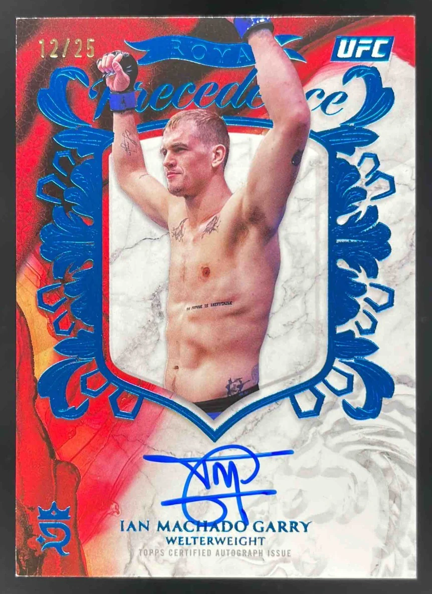 2025 Topps UFC Royalty Royal Precedence Blue #RP-IG Ian Machado Garry Auto /25