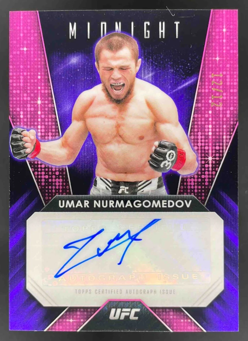 2024 Topps Midnight UFC Glimmer Graphs #GG-UMV Umar Nurmagomedov Auto