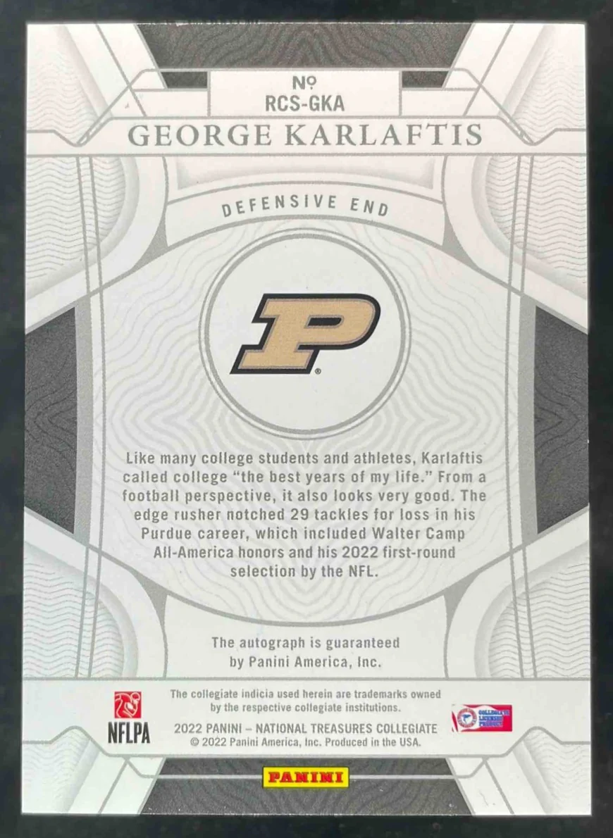 2021 National Treasures Collegiate Blue #146 Kwity Paye Autograph RC Auto /75 - Image 2