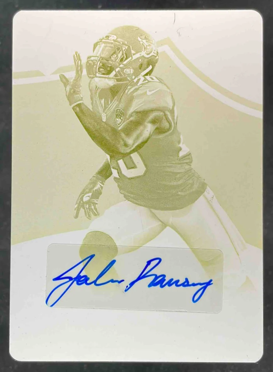 2016 Limited Printing Plate Yellow #143 Jalen Ramsey Auto 1/1