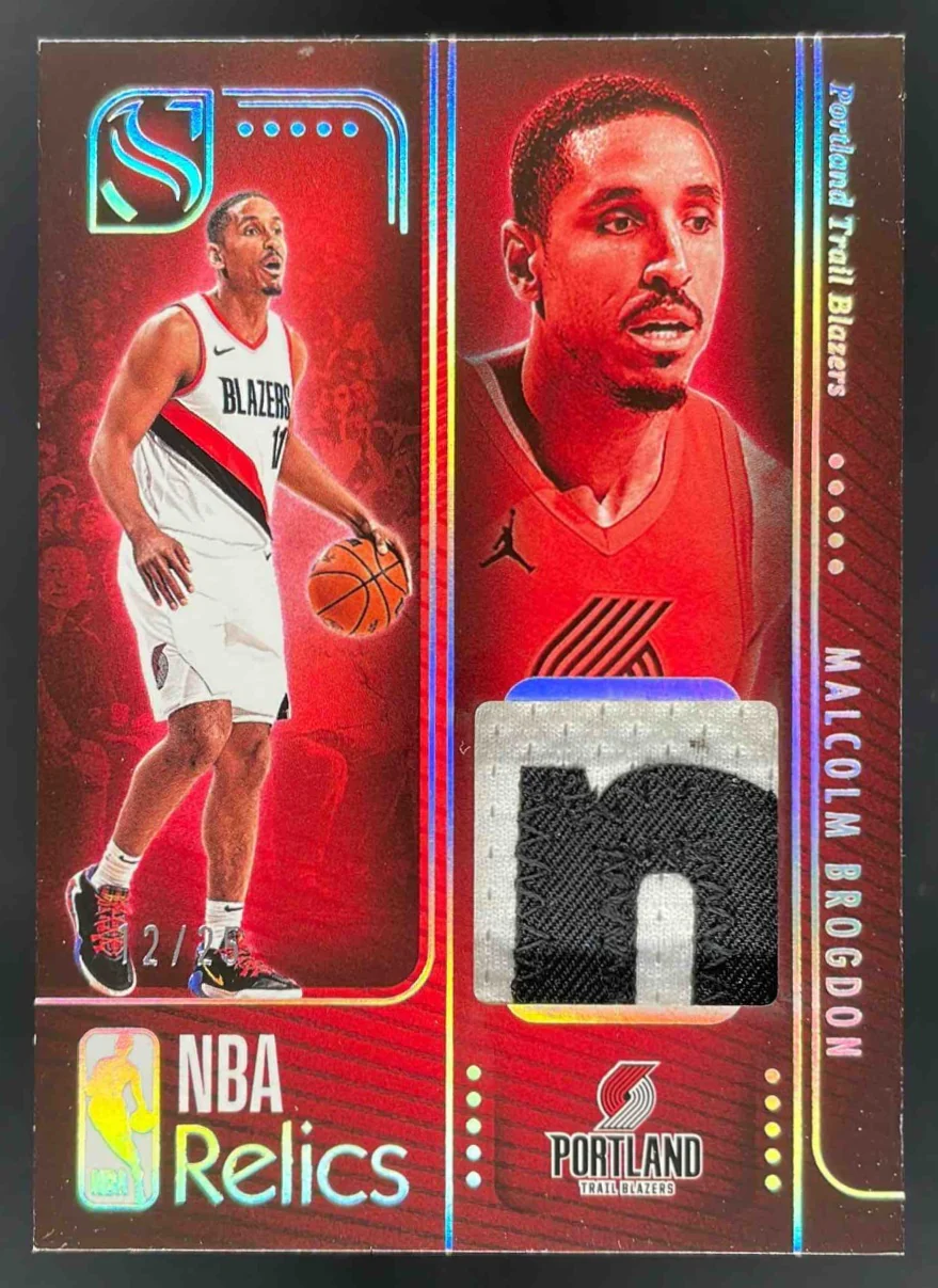 2024-25 Panini Silhouette NBA Relics Holo Silver #82 Malcolm Brogdon /25