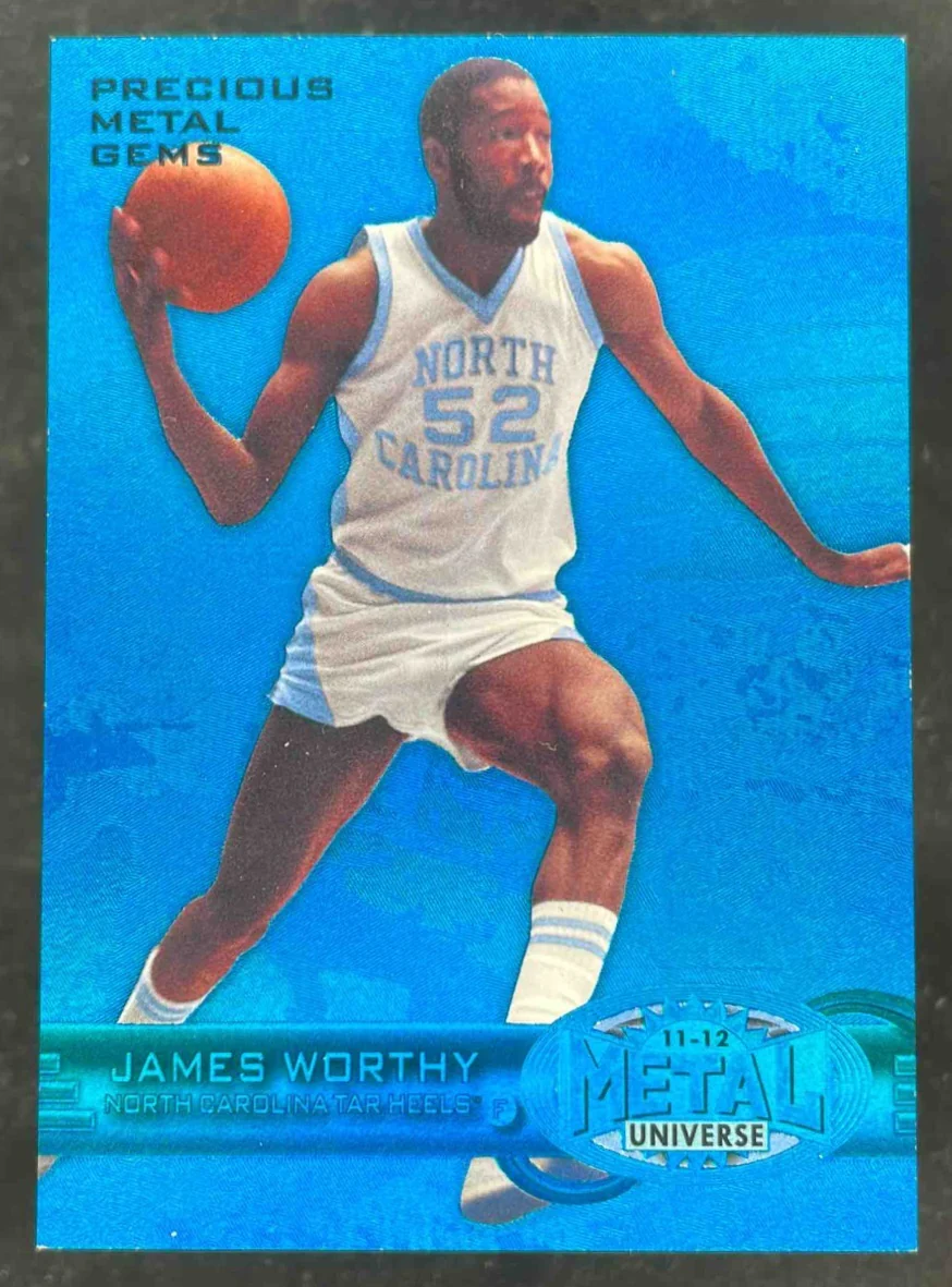 2011-12 Fleer Retro Precious Metal Gems Blue #PM-40 James Worthy /50