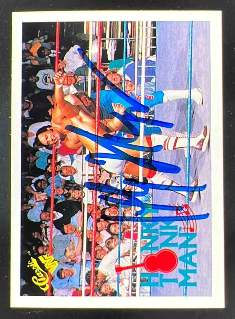 1990 Classic WWF #117a Honky Tonk Man Autograph Auto