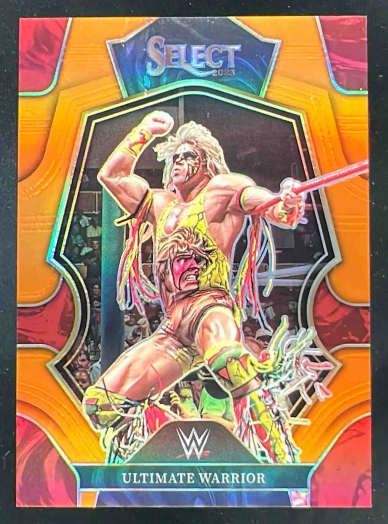 2023 Panini Select WWE Orange Prizms #142 Ultimate Warrior /49