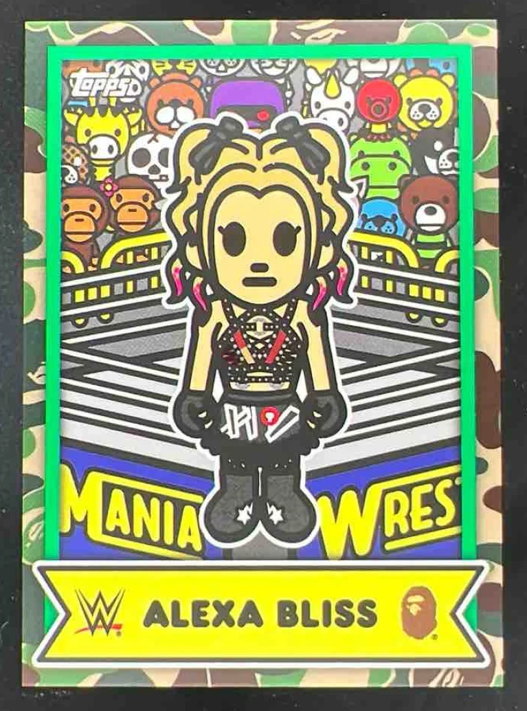 2025 Topps WWE x Bape Baby Milo Camo #32 Alexa Bliss
