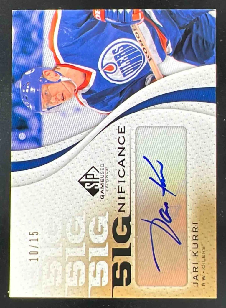 2010-11 SP Game Used SIGnificance #SIG-JK Jari Kurri Autograph Auto /15