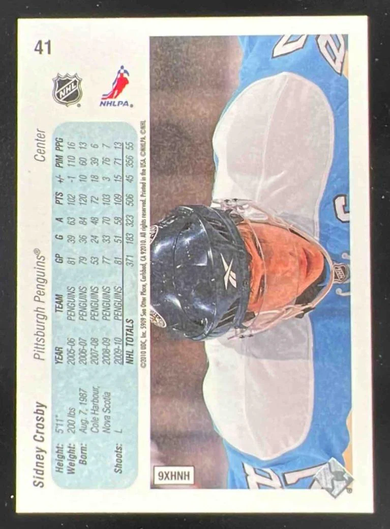 2010-11 Upper Deck 20th Anniversary Variation #41 Sidney Crosby - Image 2