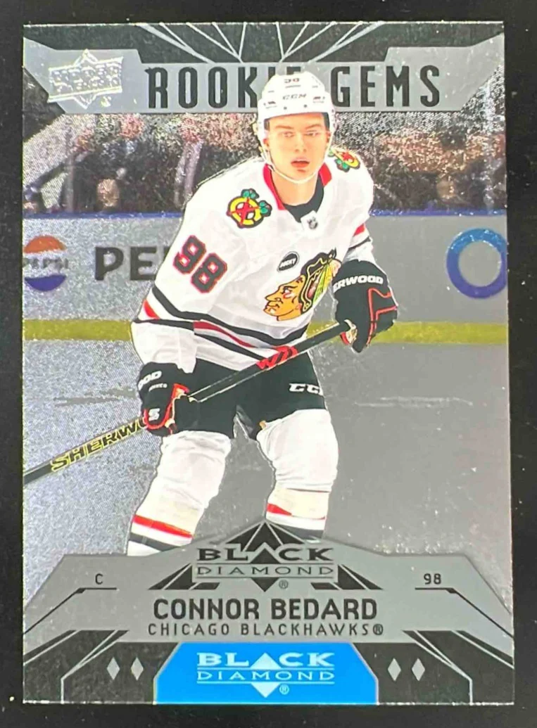 2023-24 Upper Deck Extended Series Black Diamond Retros #BD-44 Connor Bedard RC