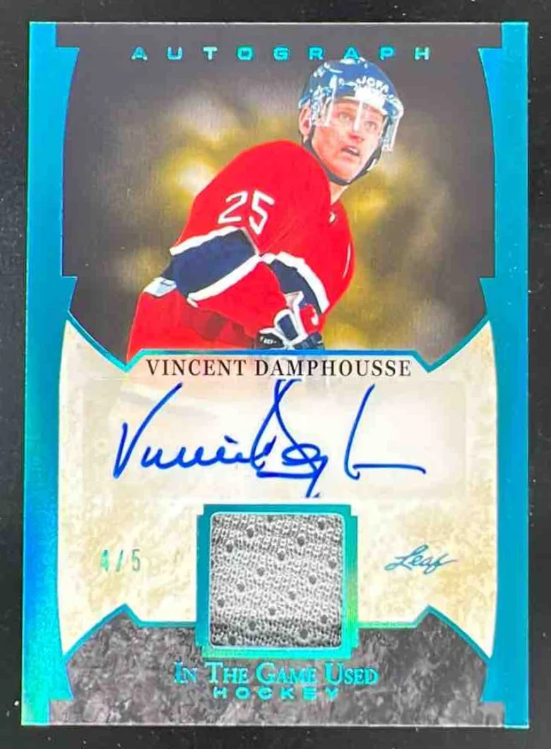 2023 Leaf In The Game Autograph #GUA-VD1 Vincent Damphousse Auto /5