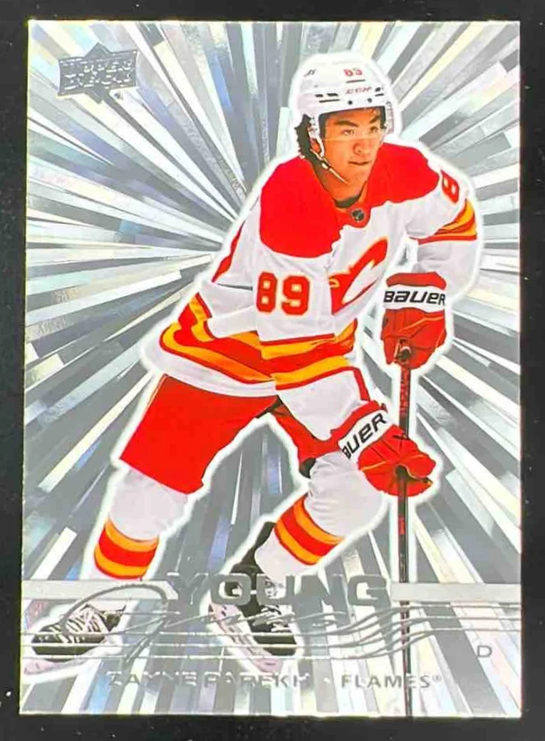 2025 Upper Deck Series 1 Outburst Silver #236 Zayne Parekh Young Guns RC