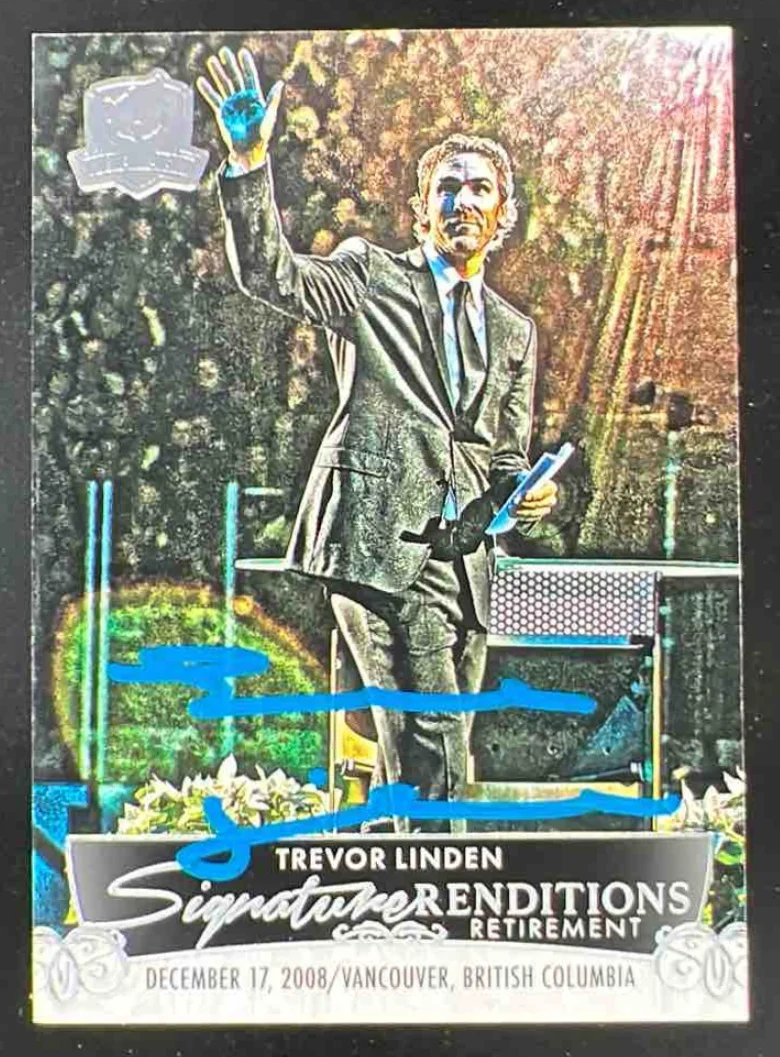 2024 The Cup Signature Renditions Retirement #SRRTL Trevor Linden Autograph Auto