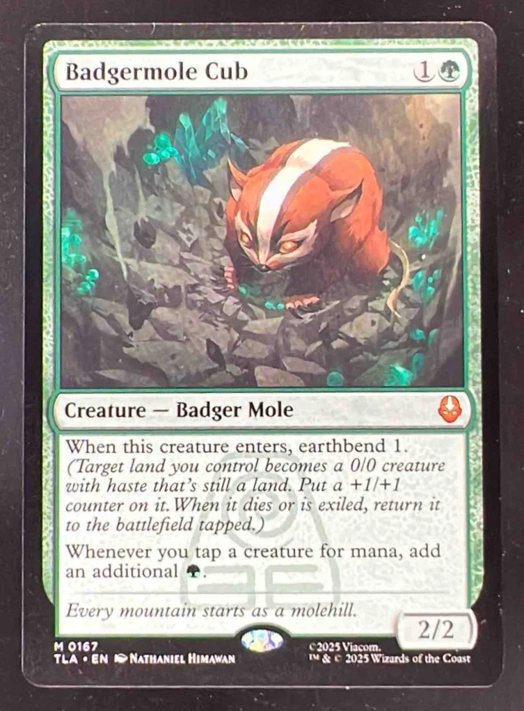 Magic The Gathering Badgermole Cub - Avatar: The Last Airbender TLA