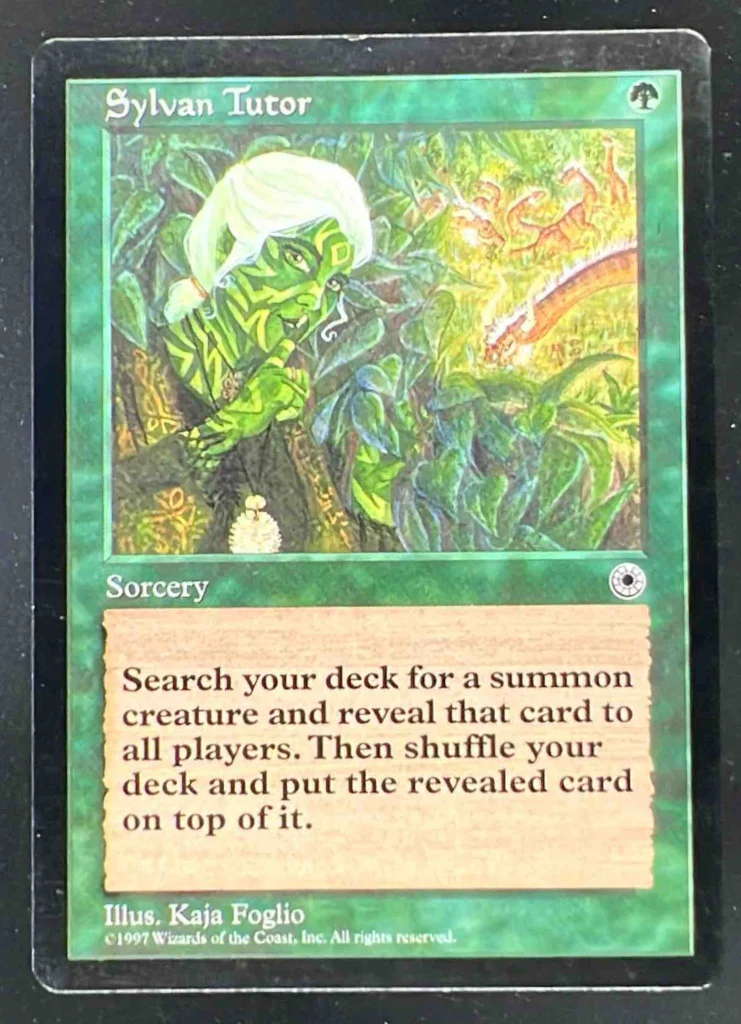 Magic The Gathering Sylvan Tutor - Portal POR