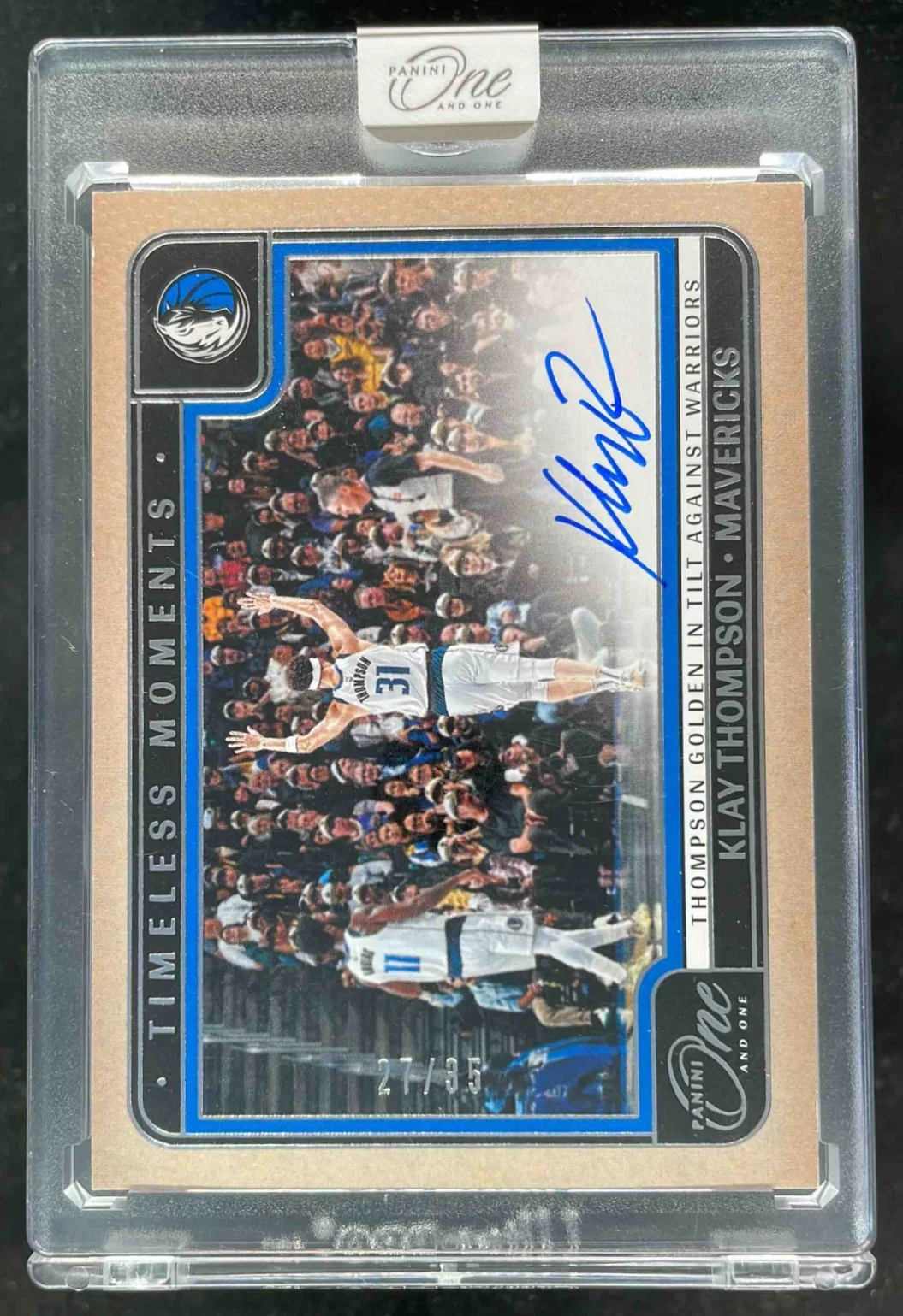 2024 Panini One and One Timeless Moments Autographs #16 Klay Thompson Auto /35