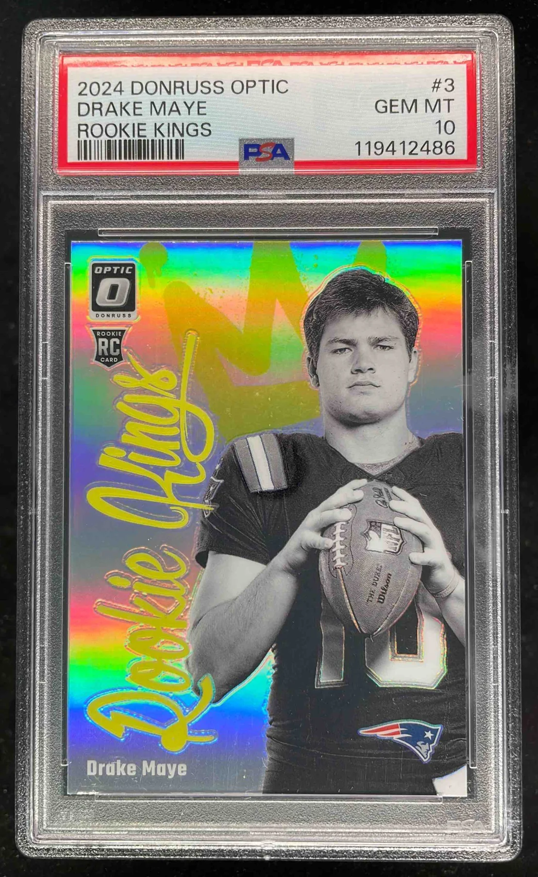 2024 Panini Donruss Optic Rookie Kings #3 Drake Maye RC PSA 10