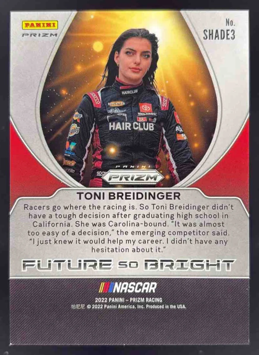 2022 Panini Prizm Future So Bright #SHADE3 Toni Breidinger - Image 2