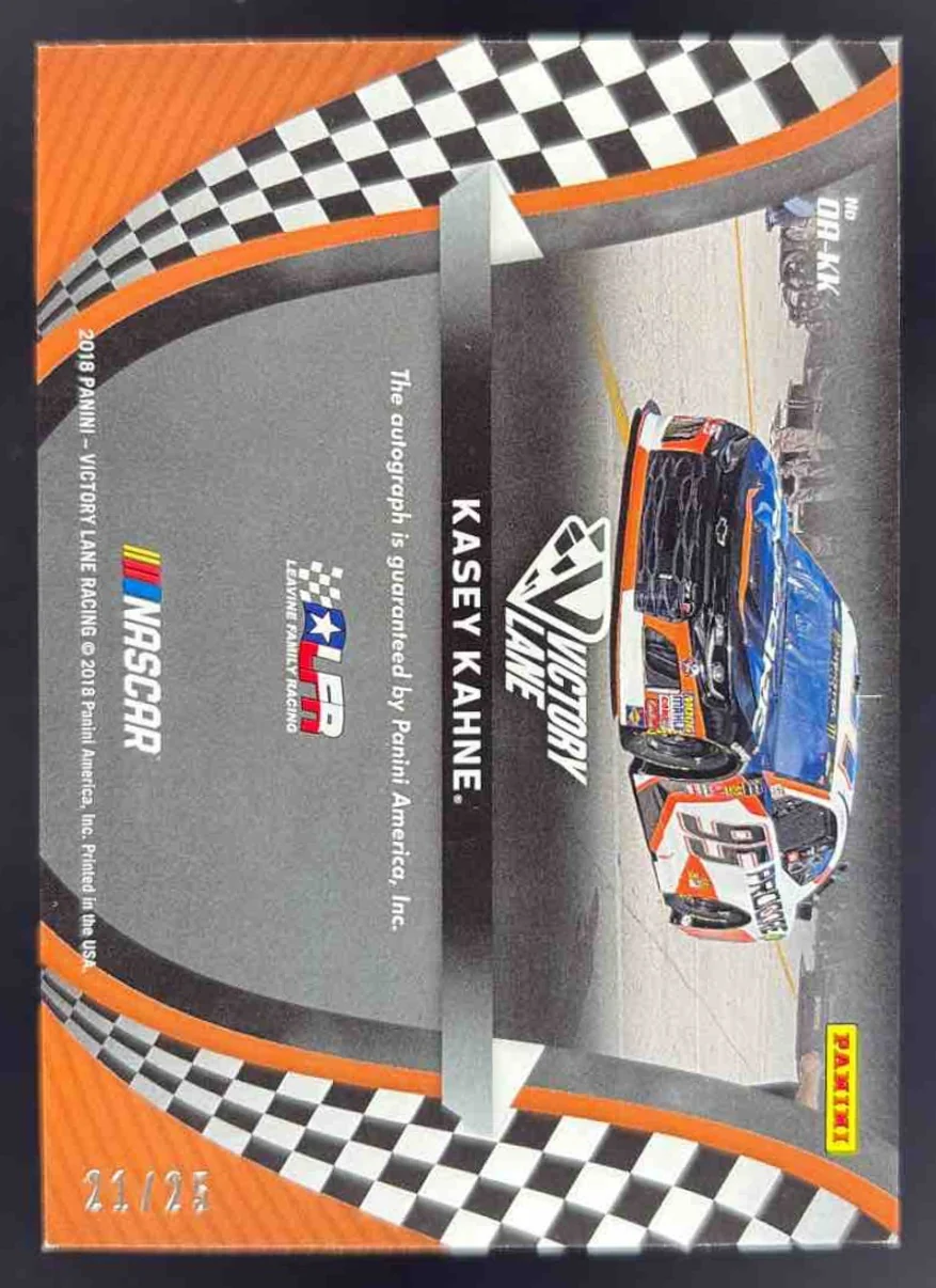 2018 Panini Victory Lane Octane Autographs #OA-KK Kasey Kahne Auto /125 - Image 2