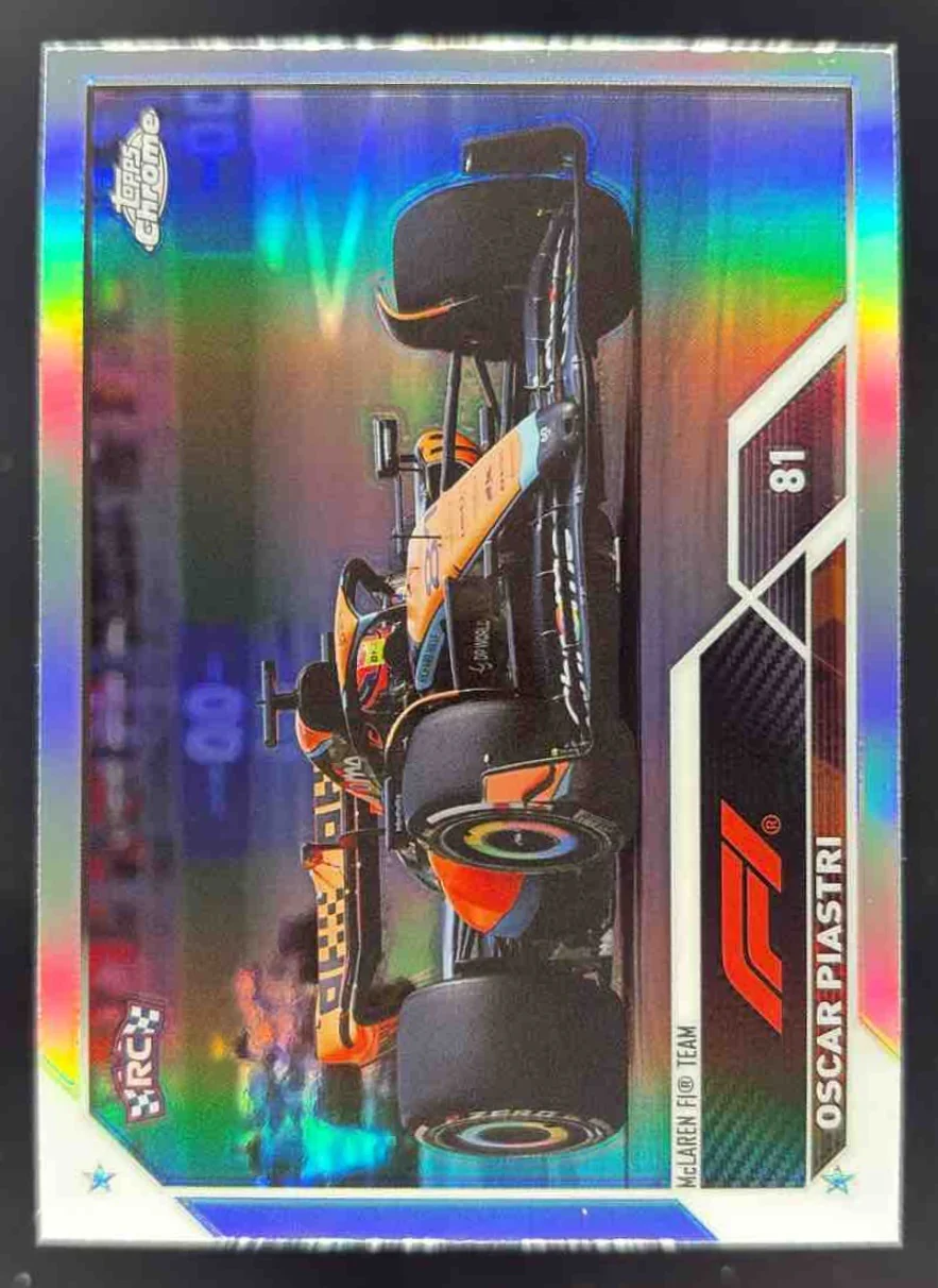 2023 Topps Chrome Formula 1 Refractor #113 Oscar Piastri RC