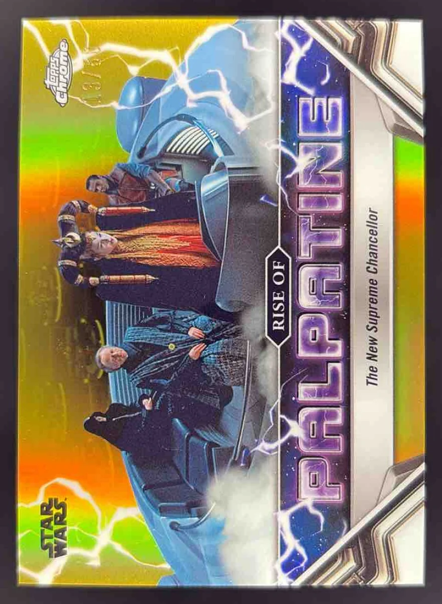 2024 Topps Chrome Star Wars Rise Palpatine Gold The New Supreme Chancellor /50