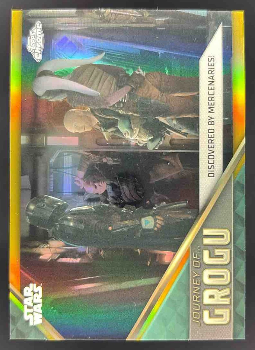 2023 Topps Chrome Star Wars Journey of Grogu Gold Discovered by Mercenaries!/50
