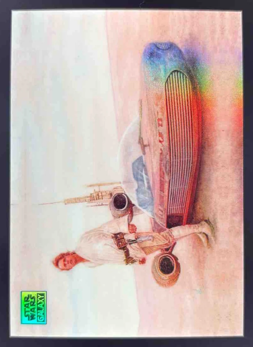2024 Topps Chrome Star Wars Galaxy Aqua Refractor #51 Passage to Alderaan /199
