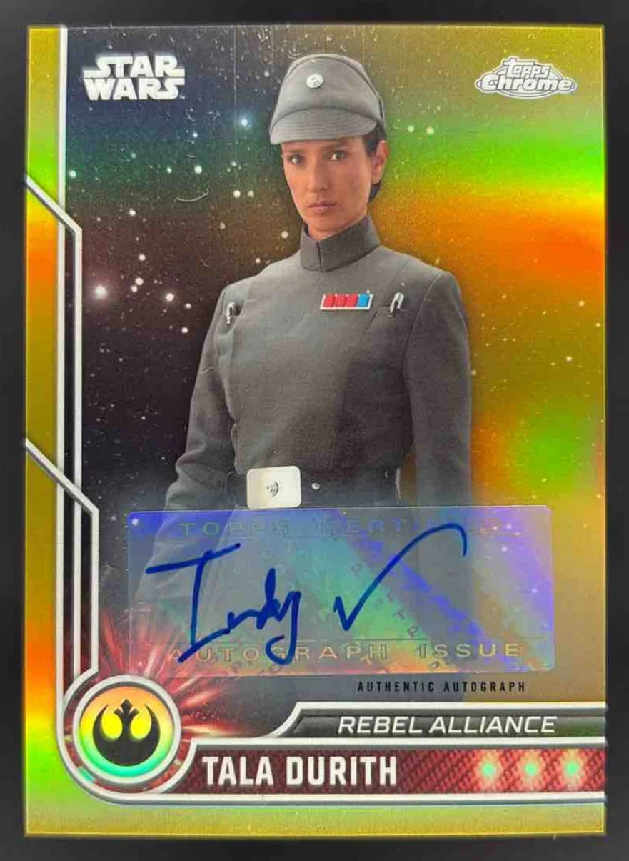 2023 Topps Chrome Star Wars Gold #14 Tala Durith Auto /50