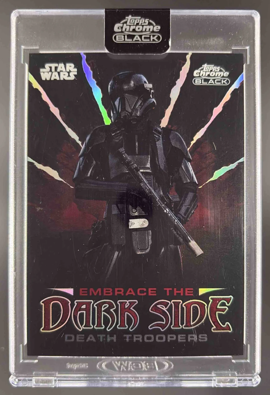 2024 Topps Chrome Black Star Wars Embrace The Darkside #ED-11 Death Troopers