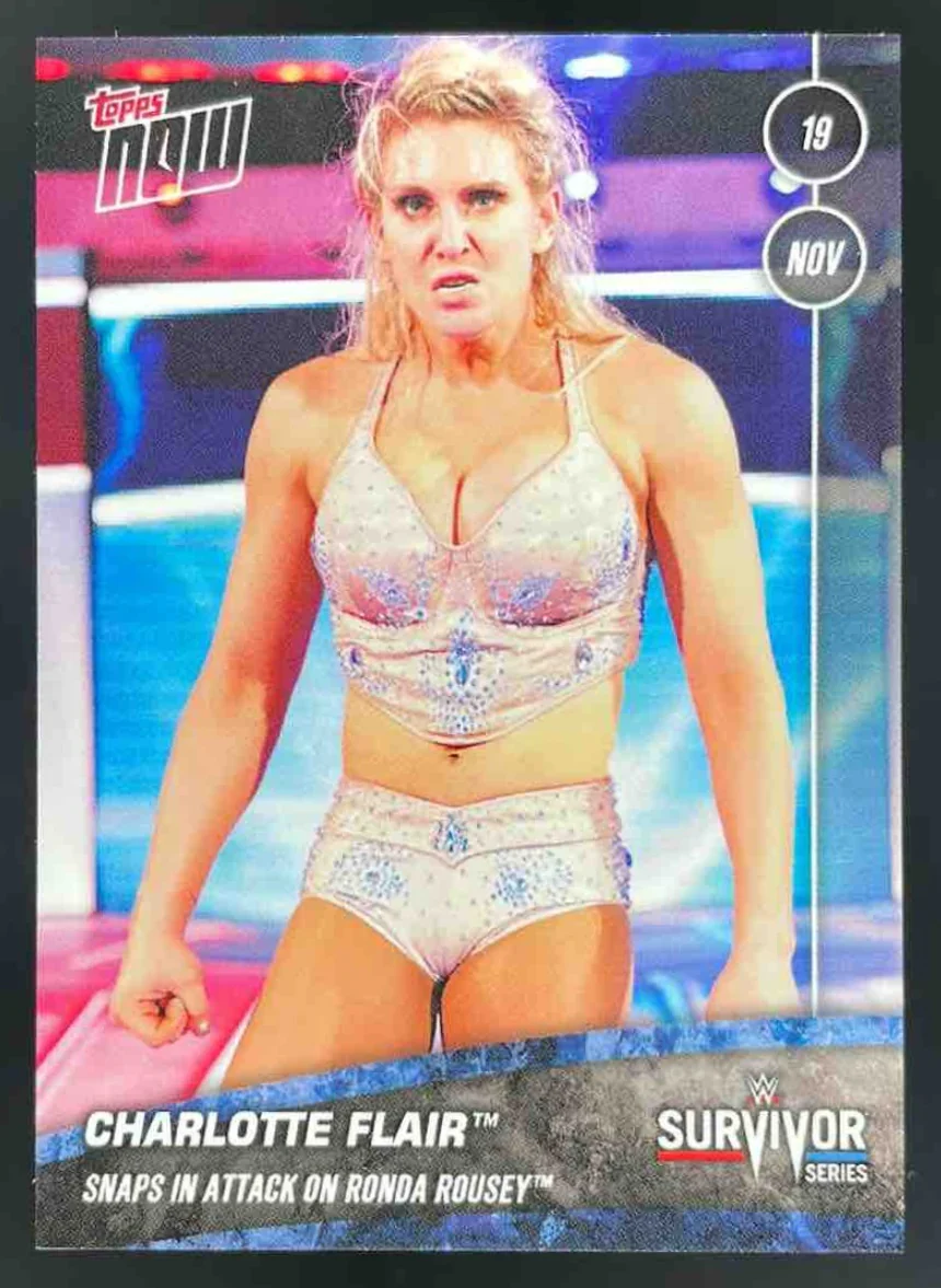 2018 Topps Now Survivor Series #68 Charlotte Flair