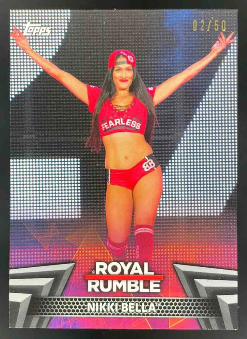 2018 Topps WWE Women's Division Women's Royal Rumble Silver Nikki Bella /50