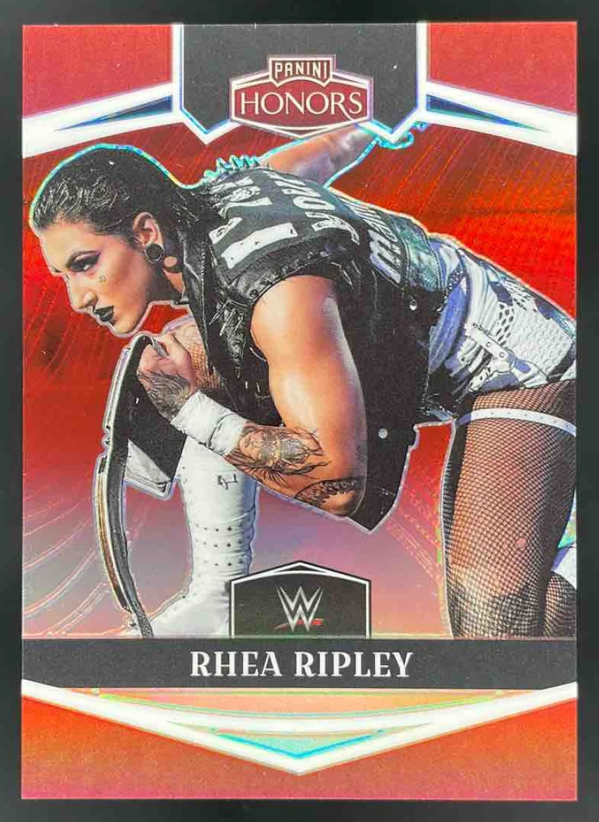 2023 Panini Chronicles WWE Red #334 Rhea Ripley Honors /199