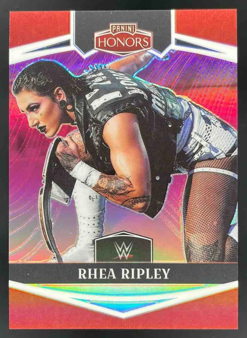 2023 Panini Chronicles WWE Red #334 Rhea Ripley Honors /199