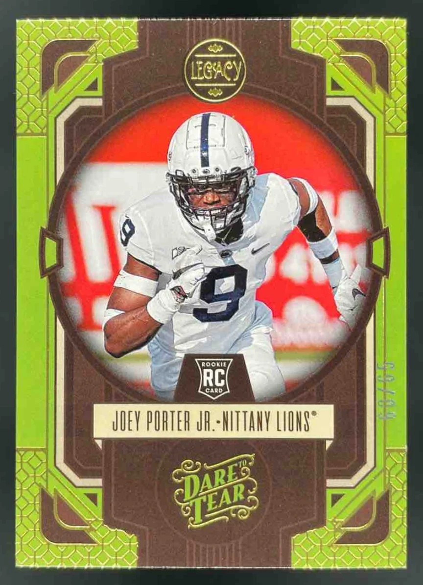 2023 Panini Legacy Rookie Dare to Tear #30 Joey Porter Jr. /65 *Ripped