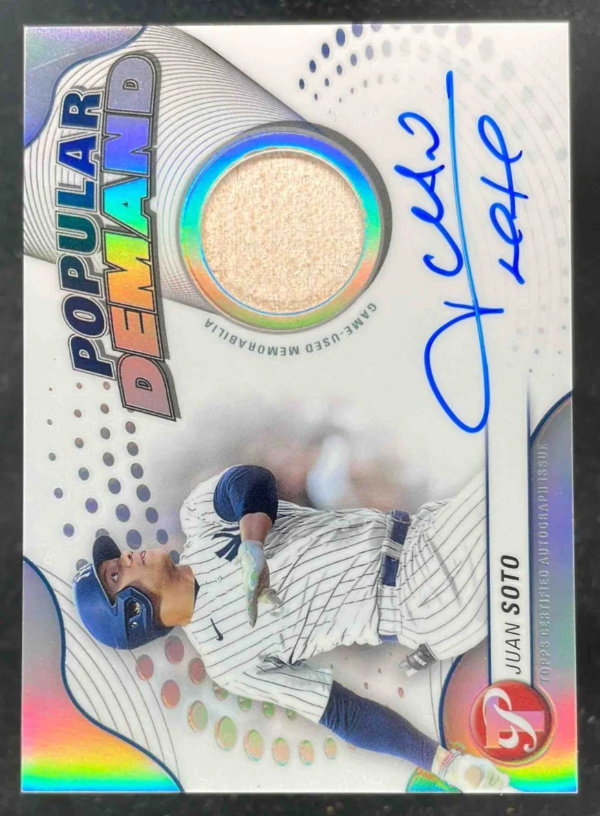 2024 Topps Pristine Popular Demand Autograph Relics #DPAR-JS Juan Soto Auto