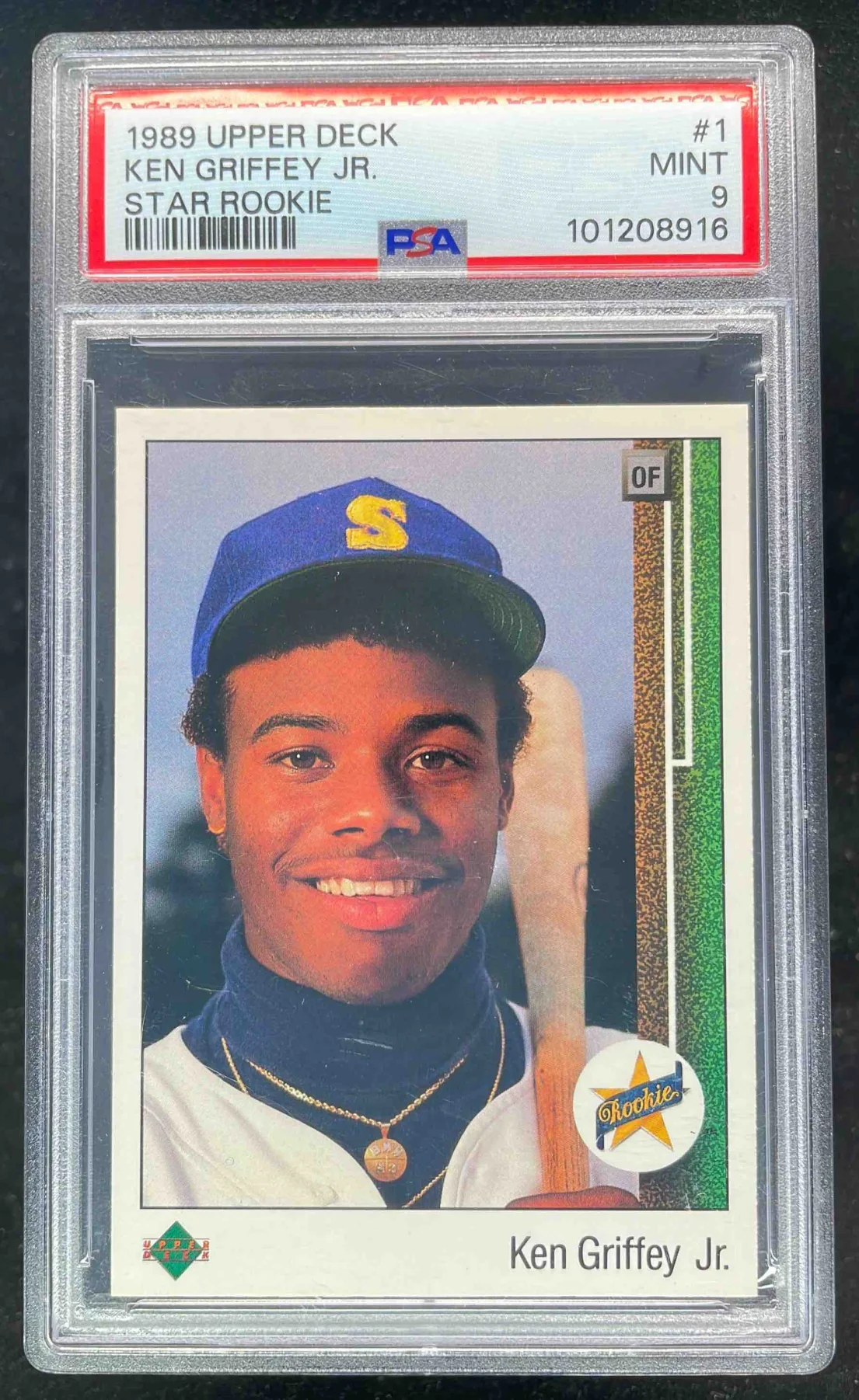1989 Upper Deck #1 Ken Griffey Jr. RC PSA 9