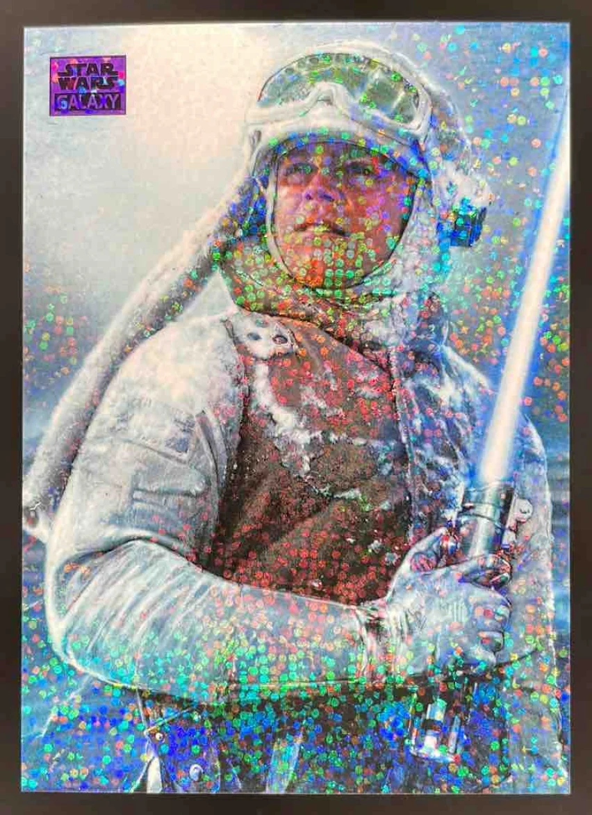 2025 Topps Chrome Star Wars Galaxy Purple Speckle The Life Luke Skywalker /125