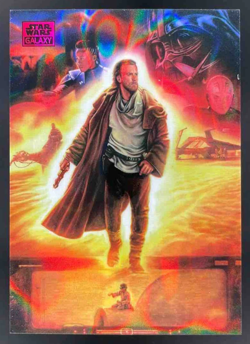 2025 Topps Chrome Star Wars Galaxy Magenta Lava #11 Protecting hope /250