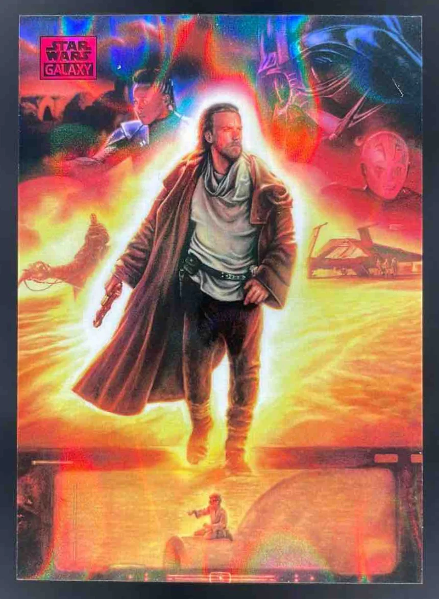 2025 Topps Chrome Star Wars Galaxy Magenta Lava Refractor Protecting hope /250