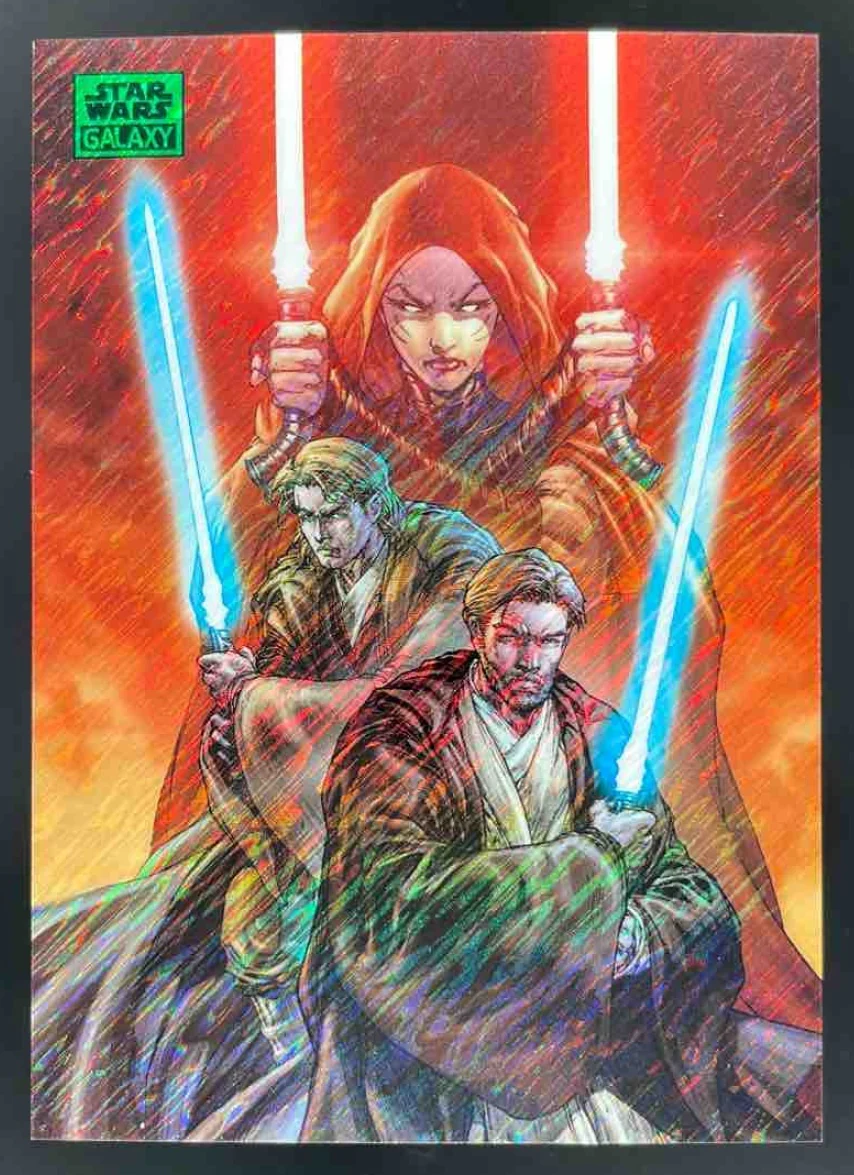 2025 Topps Chrome Star Wars Galaxy Green Shimmer Refractor #25 Obsession #1/199