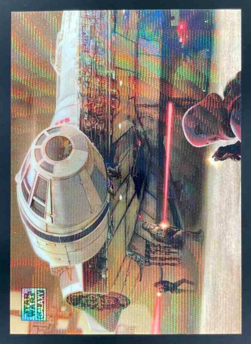 2025 Topps Chrome Star Wars Galaxy Wave Refractor #73 Docking Bay /99