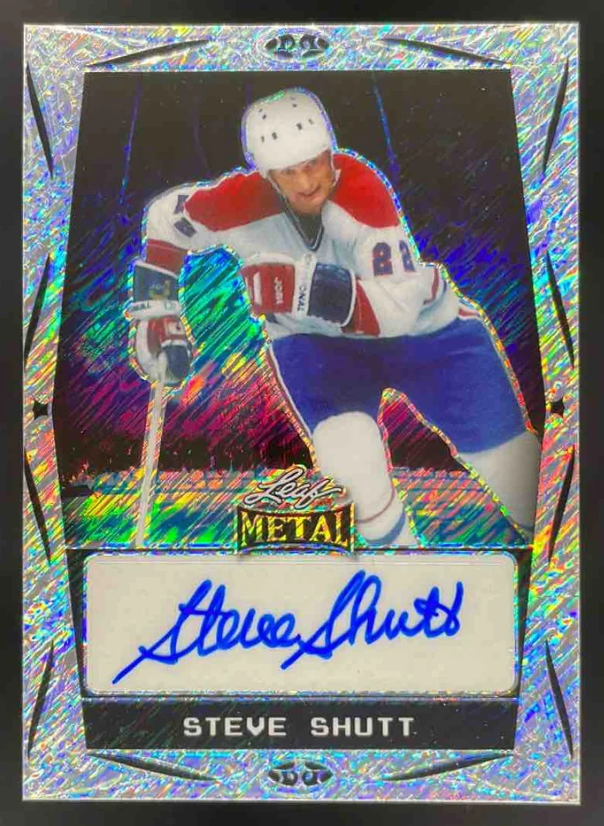 2025 Leaf Metal Legends Shimmer Silver #BA-SS2 Steve Shutt Autograph Auto /10