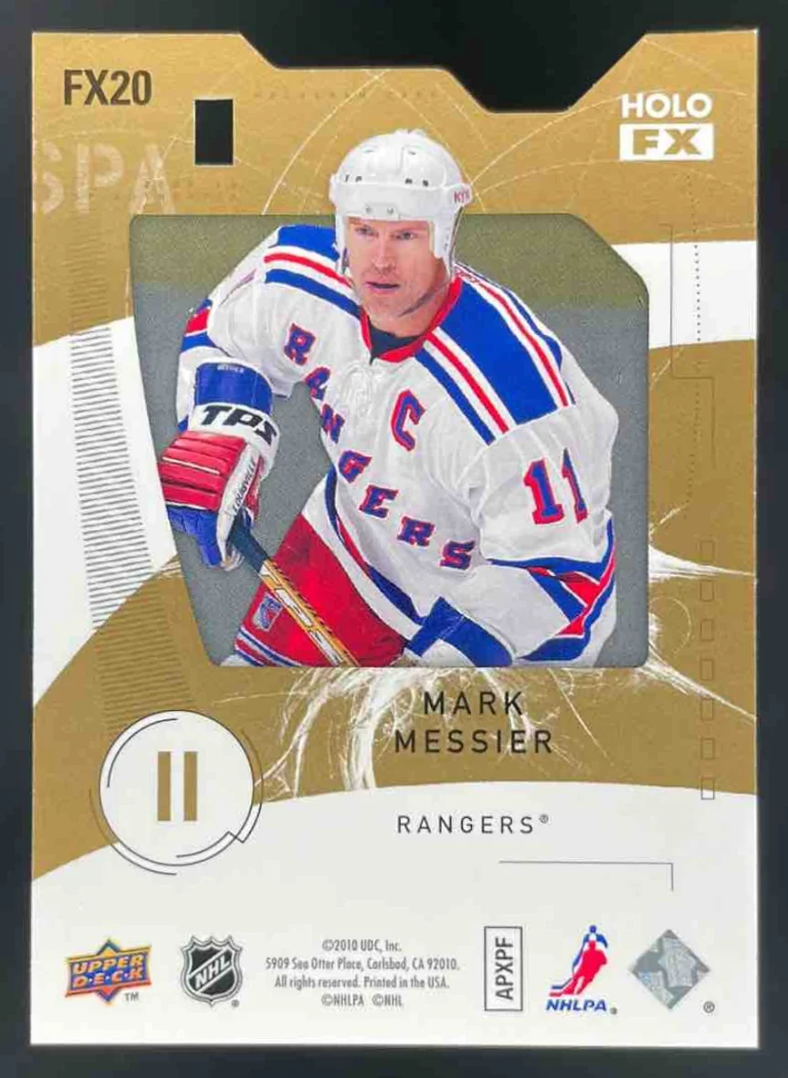2009-10 SP Authentic Holo F/X Die Cut #FX20 Mark Messier - Image 2