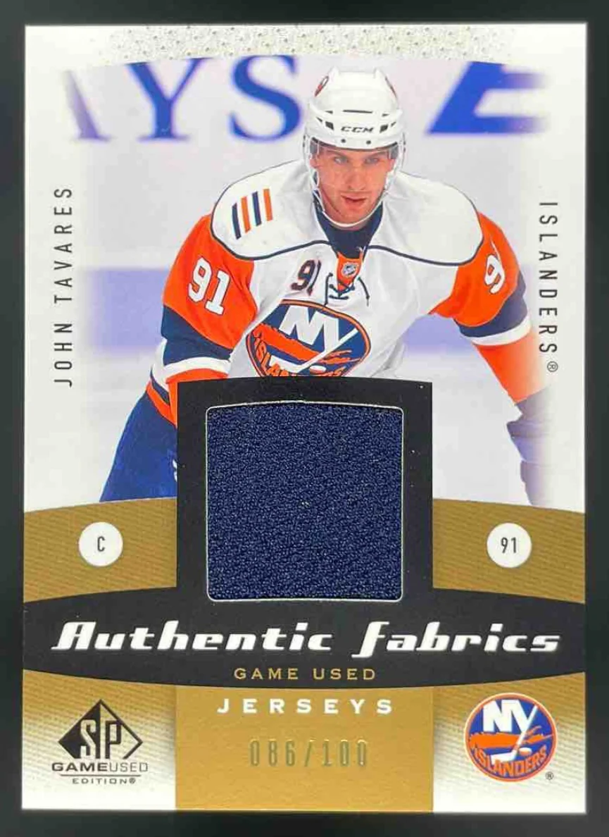 2011-12 SP Game Used Authentic Fabrics #AF-JT John Tavares /100
