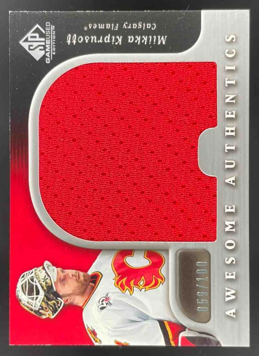 2005-06 SP Game Used Awesome Authentics #AA-MK Miikka Kiprusoff /100