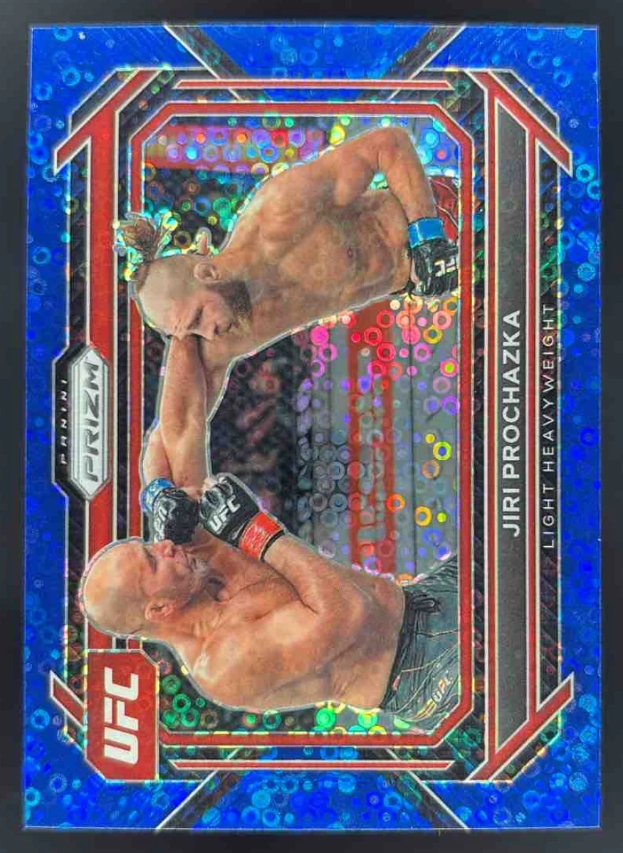 2023 Panini Prizm UFC Under Card Blue Prizms #54 Jiri Prochazka /25