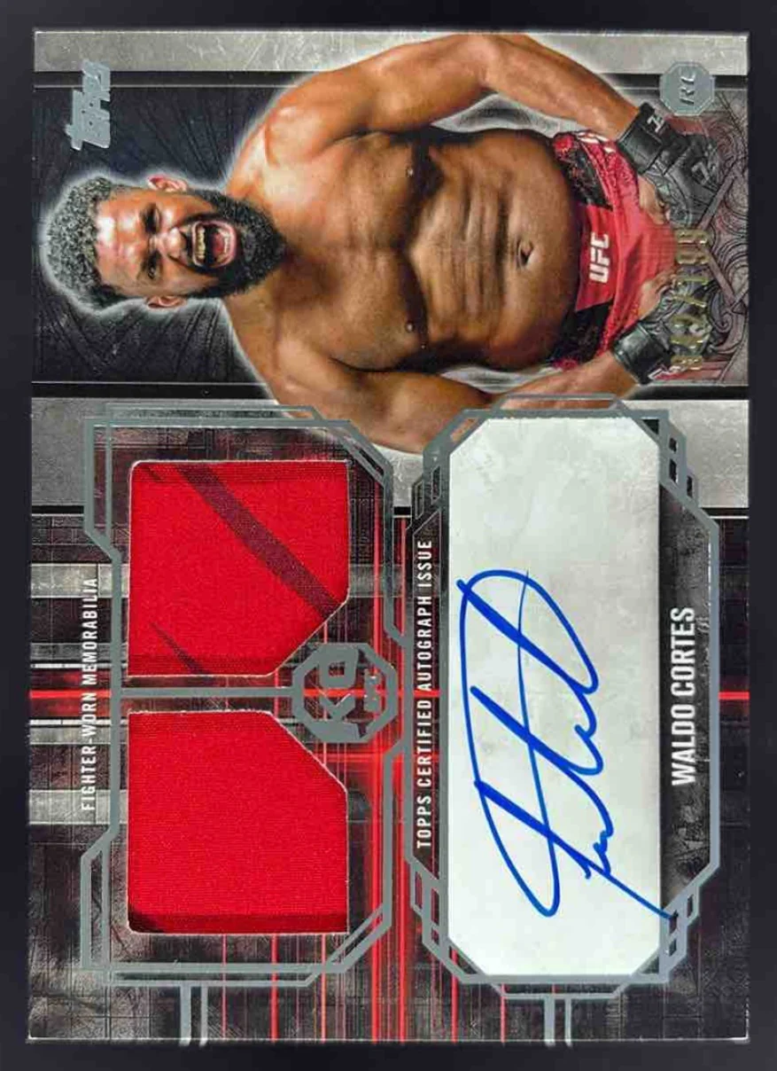 2025 Topps UFC Knockout Tier One Dual Relic  #TRA-WC Waldo Cortes Auto /199