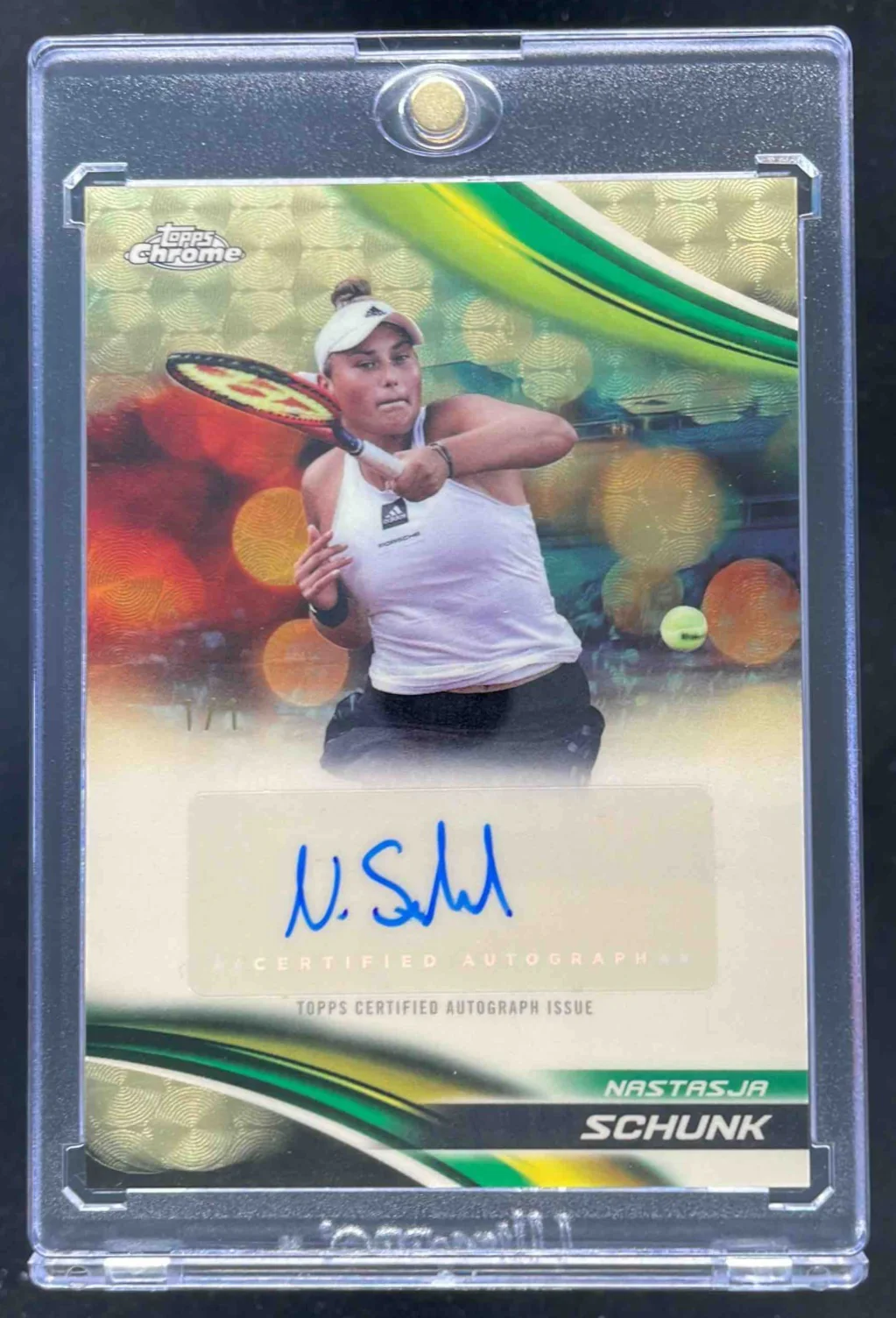 2025 Topps Chrome Autographs I Superfractor #CA-NSK Nastasja Schunk Auto 1/1