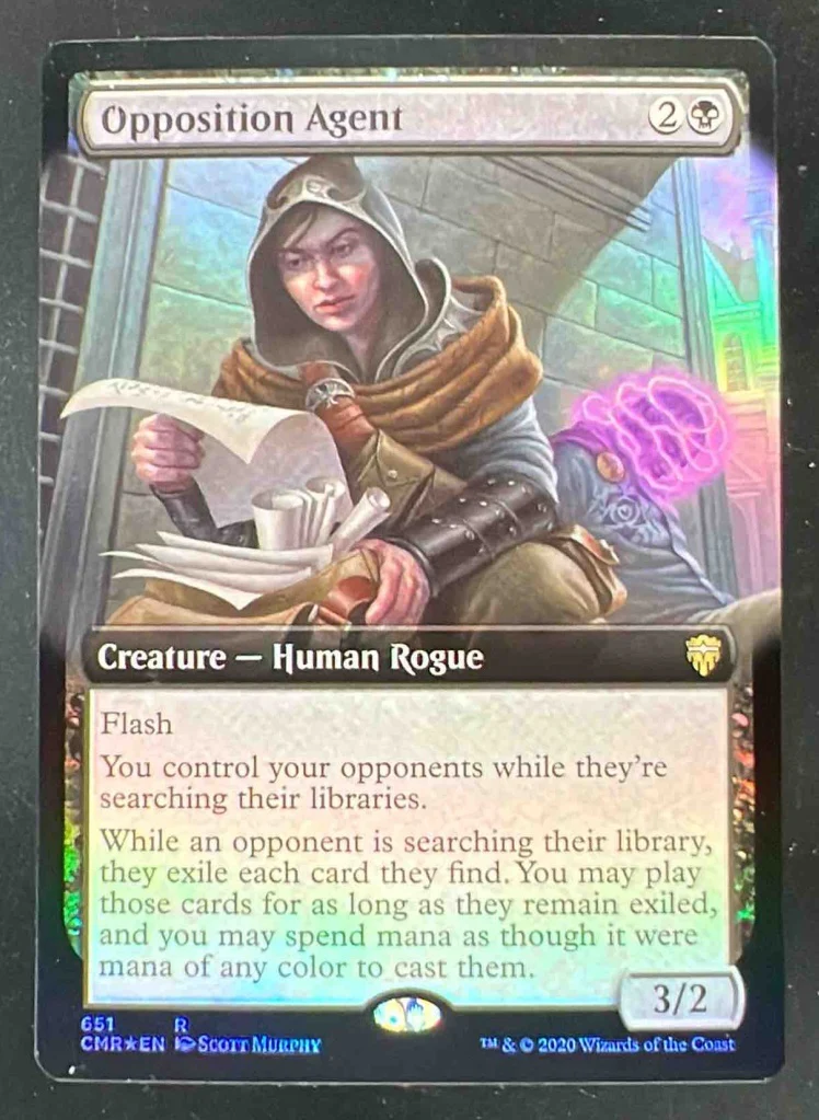 2020 Magic: The Gathering Commander Legends Foil #651 Opposition Agent