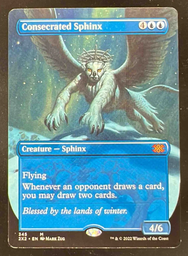 Magic the Gathering Consecrated Sphinx Borderless - Double Masters 2022